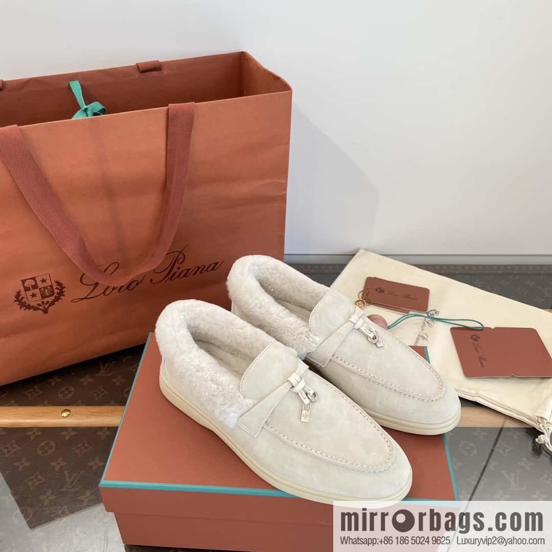 Loro Piana nutria fur fur shoes