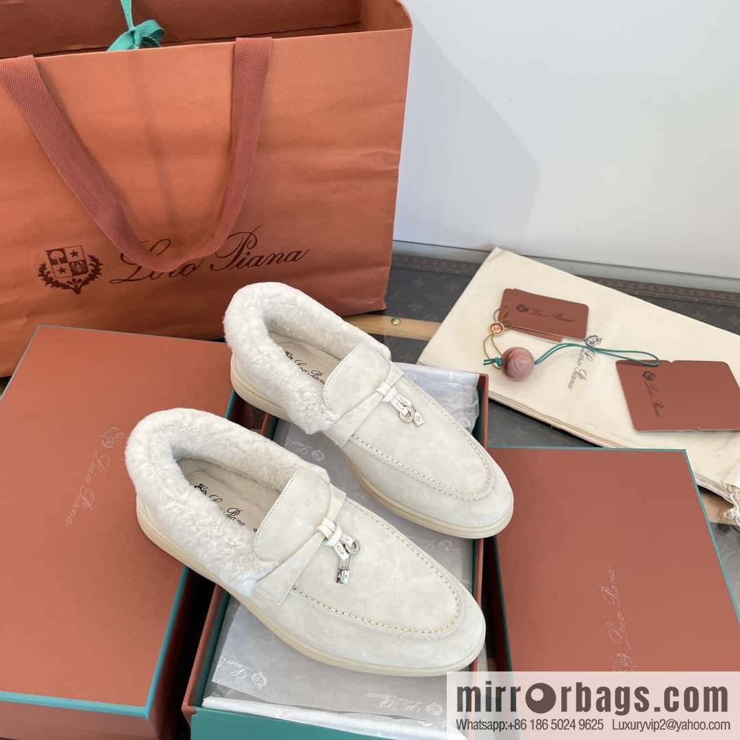 Loro Piana nutria fur fur shoes