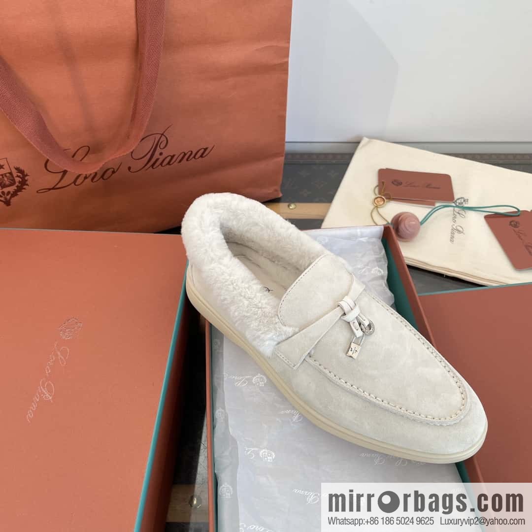 Loro Piana nutria fur fur shoes