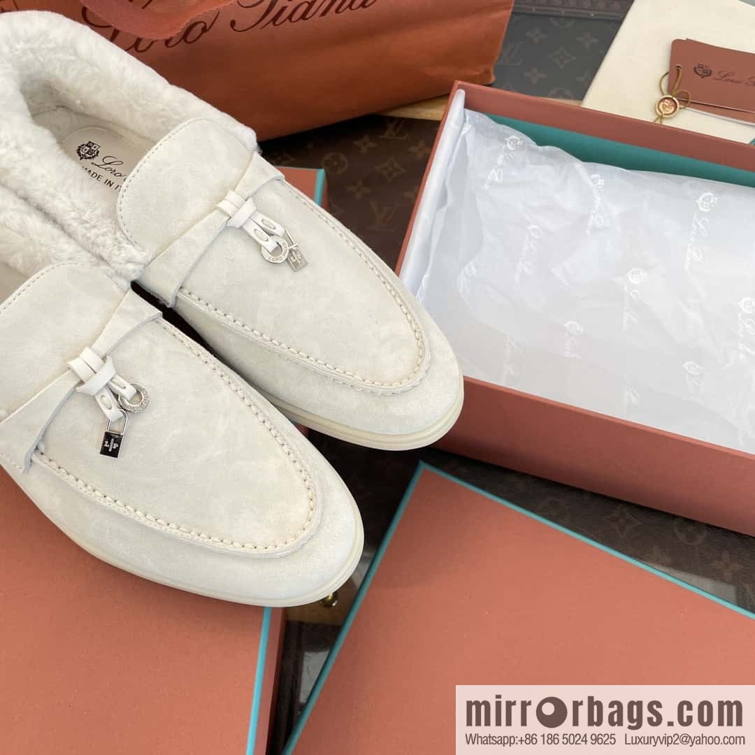 Loro Piana nutria fur fur shoes