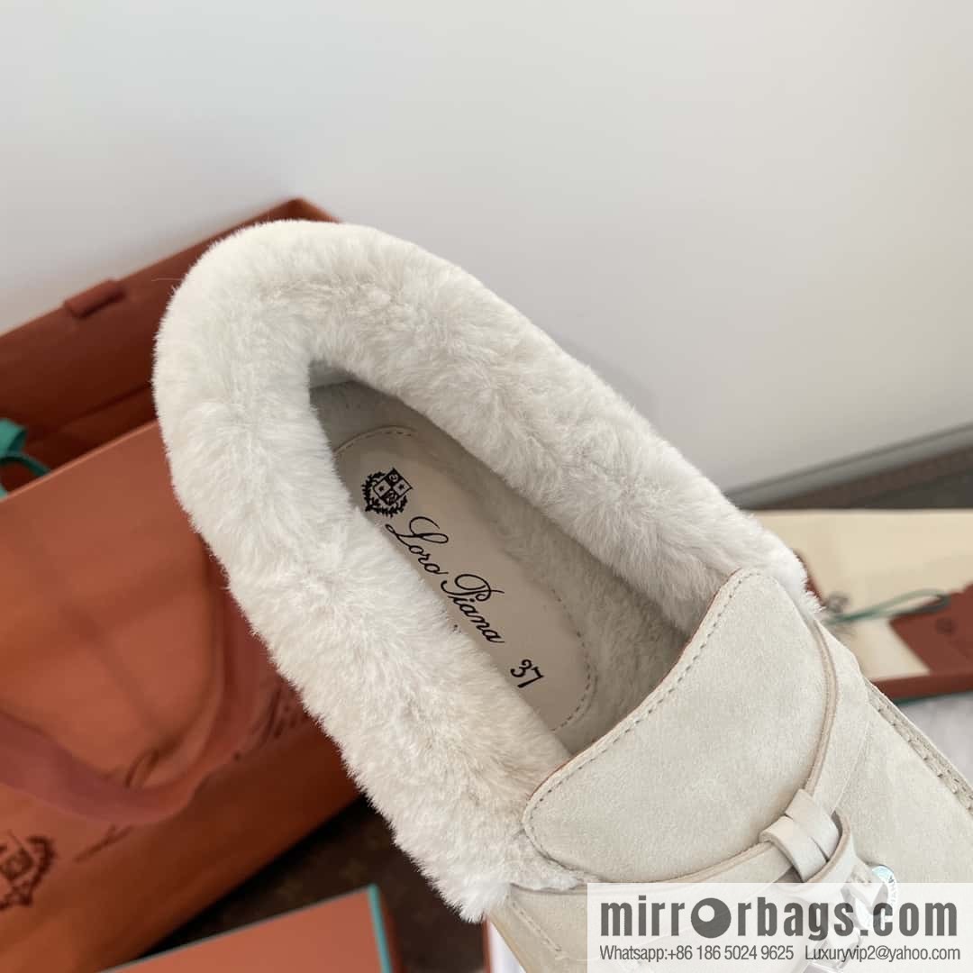 Loro Piana nutria fur fur shoes