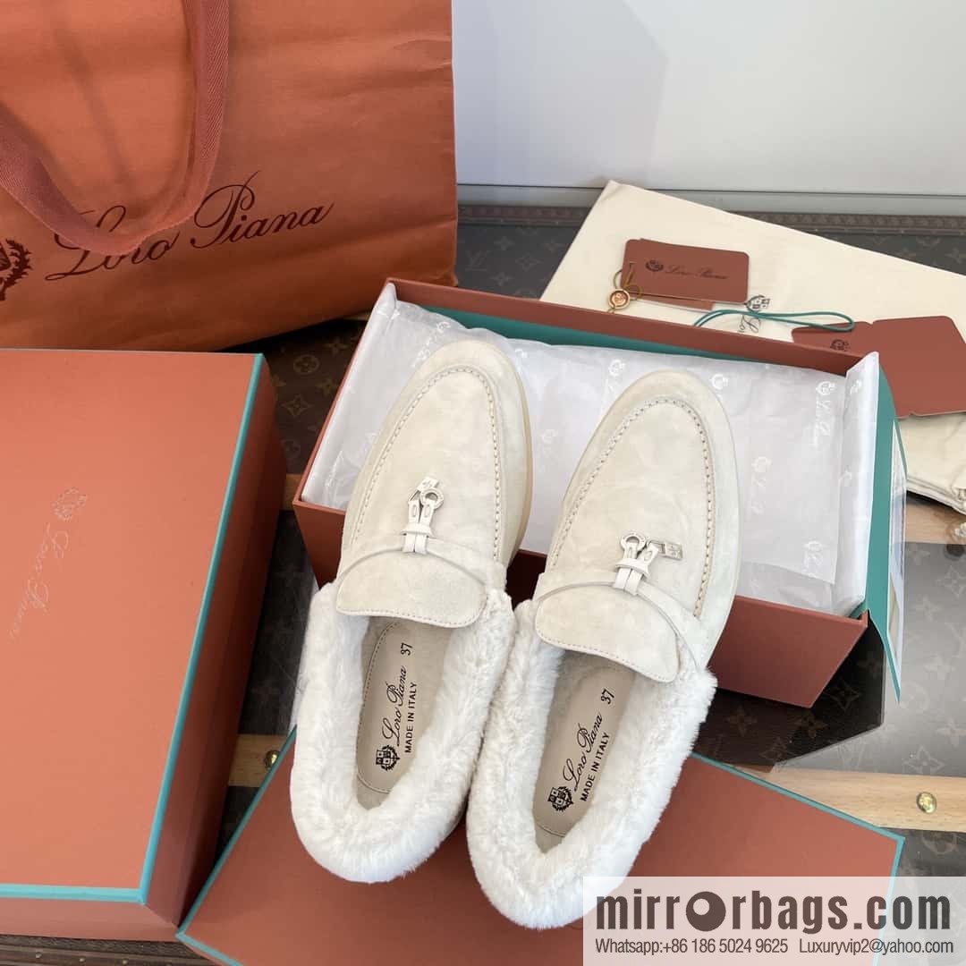 Loro Piana nutria fur fur shoes