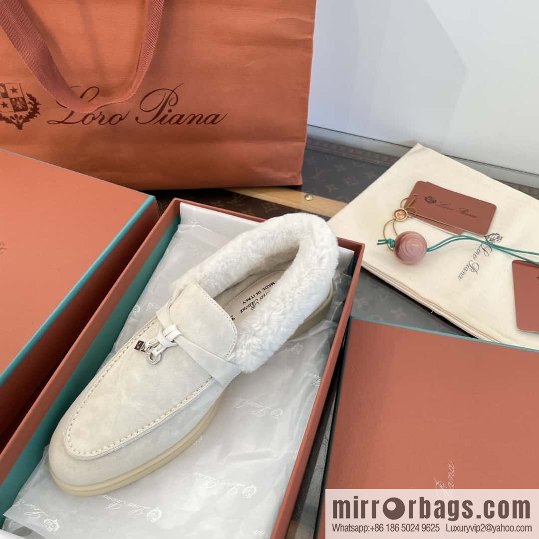 Loro Piana nutria fur fur shoes