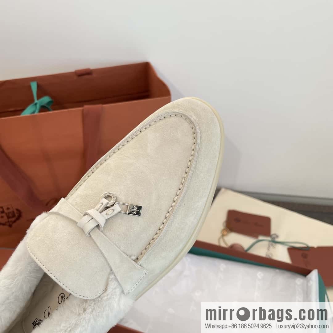 Loro Piana nutria fur fur shoes
