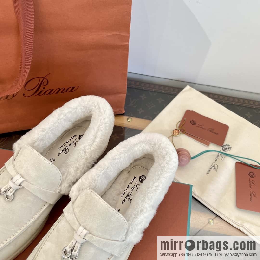Loro Piana nutria fur fur shoes