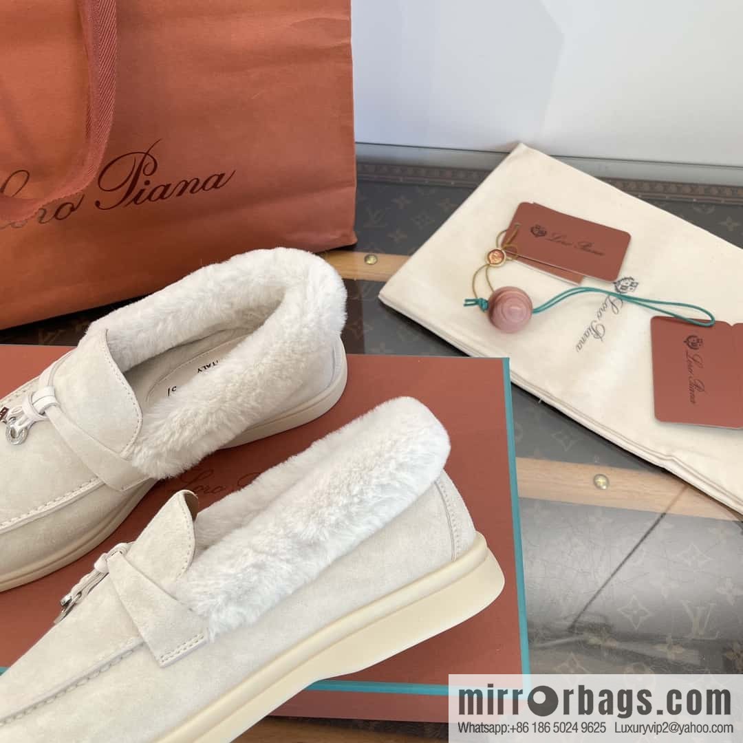 Loro Piana nutria fur fur shoes