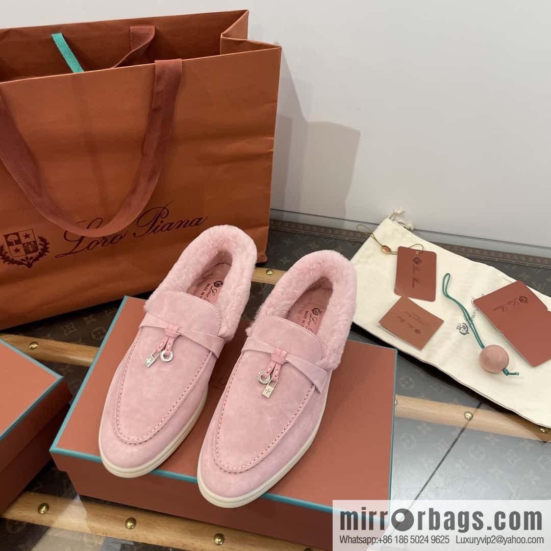 Loro Piana nutria fur fur shoes