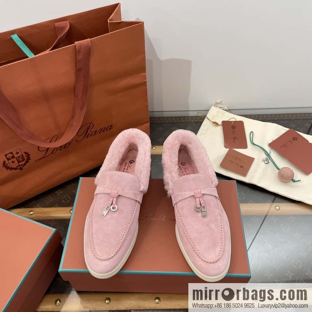 Loro Piana nutria fur fur shoes