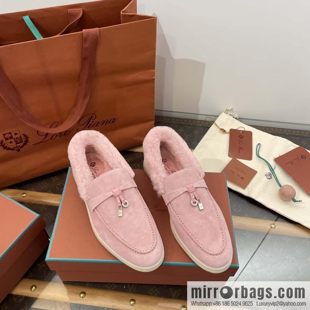 Loro Piana nutria fur fur shoes