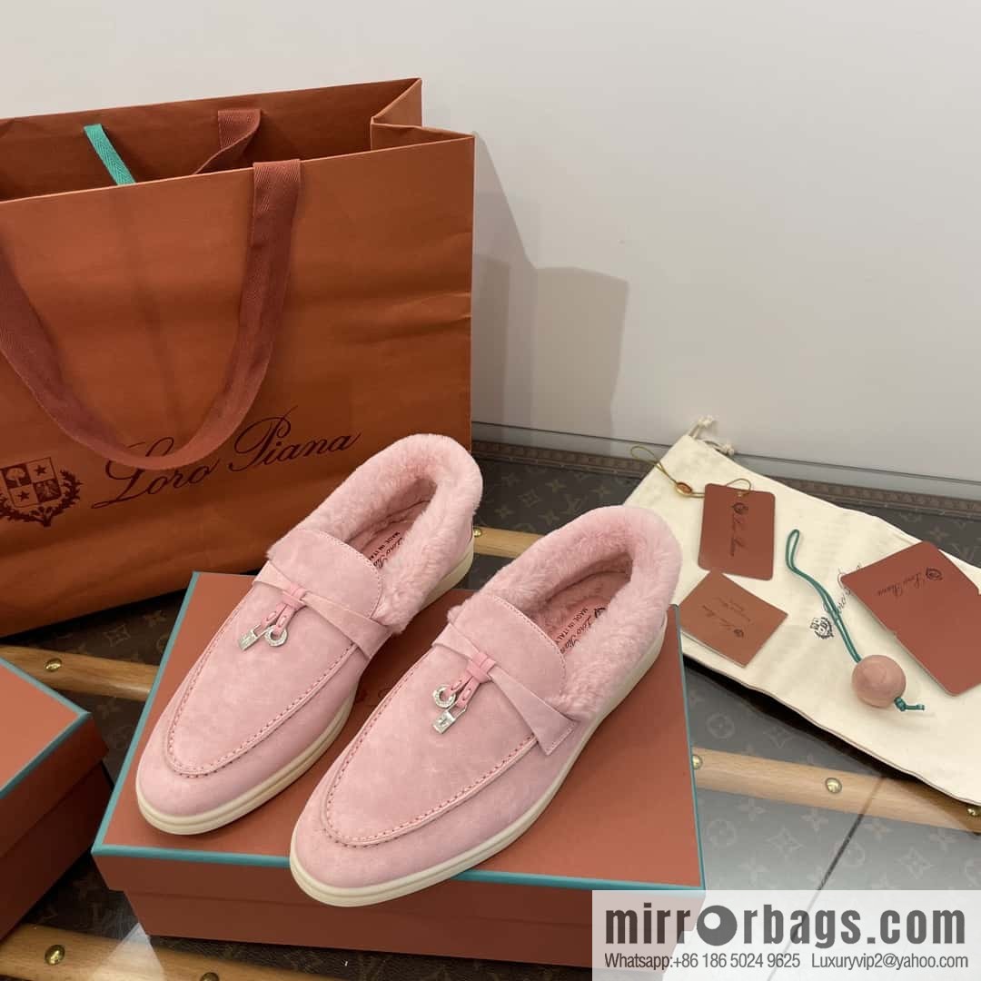 Loro Piana nutria fur fur shoes