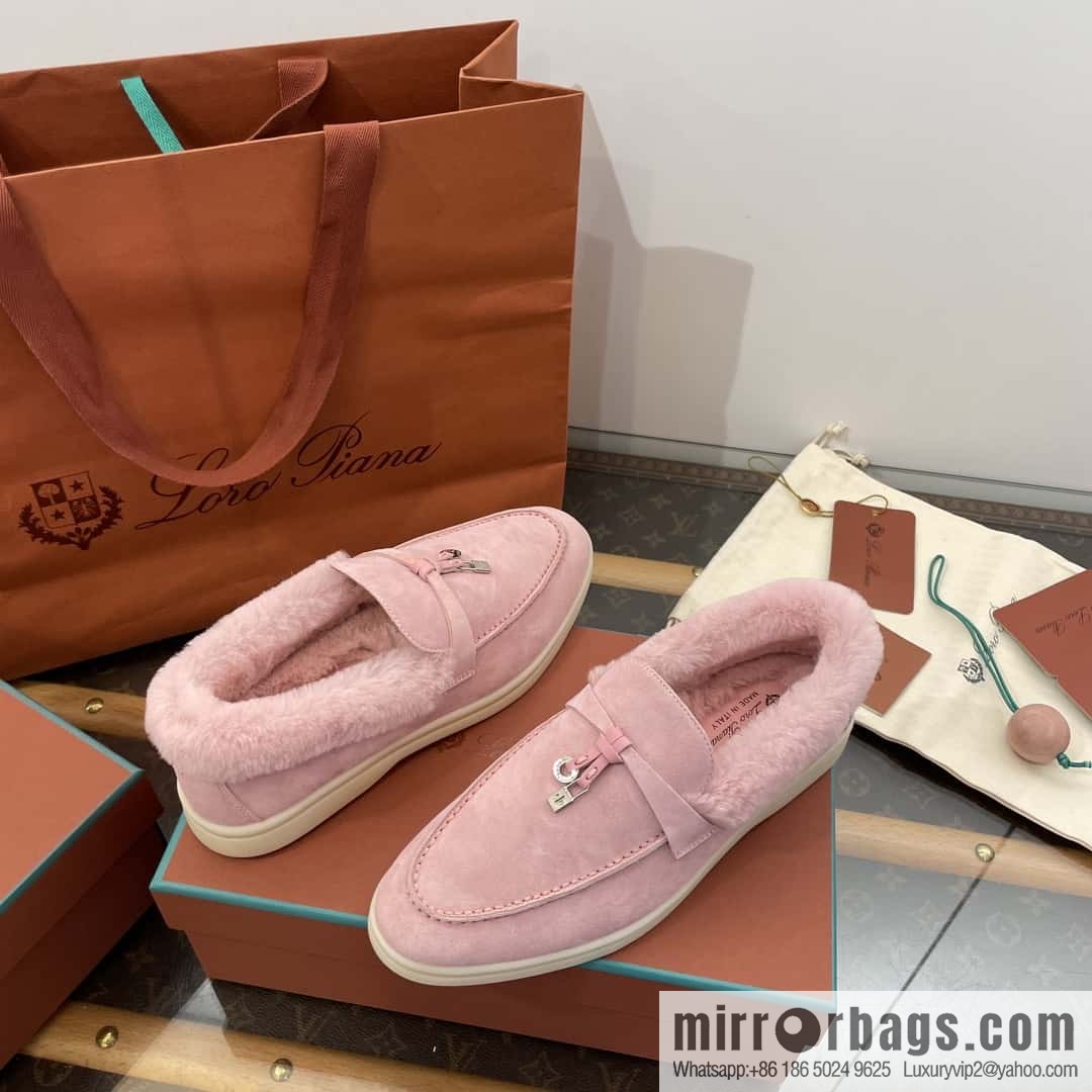 Loro Piana nutria fur fur shoes