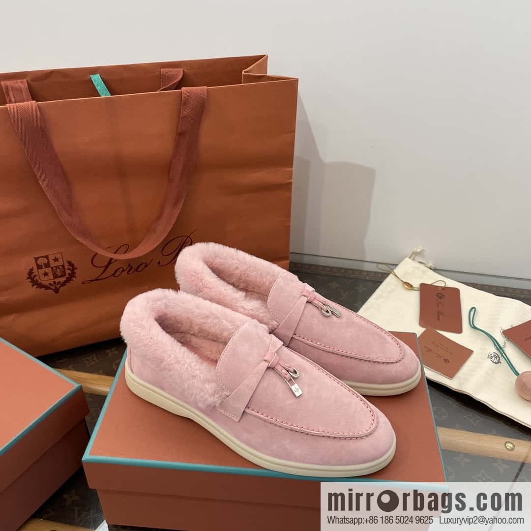 Loro Piana nutria fur fur shoes