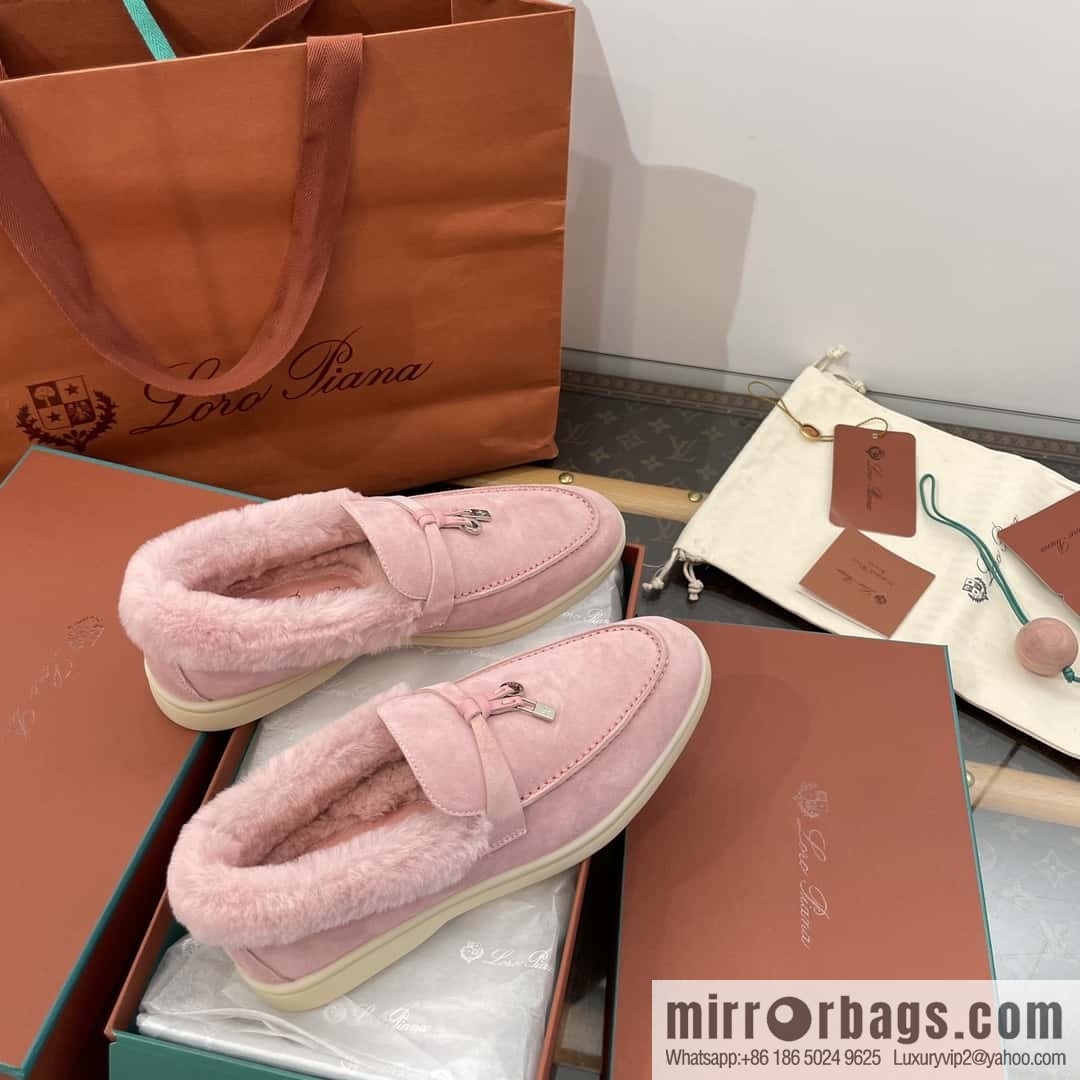 Loro Piana nutria fur fur shoes