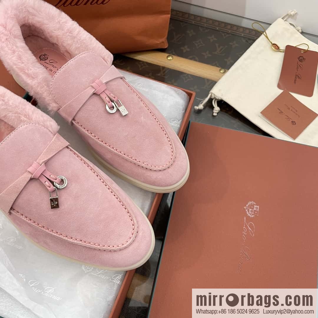 Loro Piana nutria fur fur shoes
