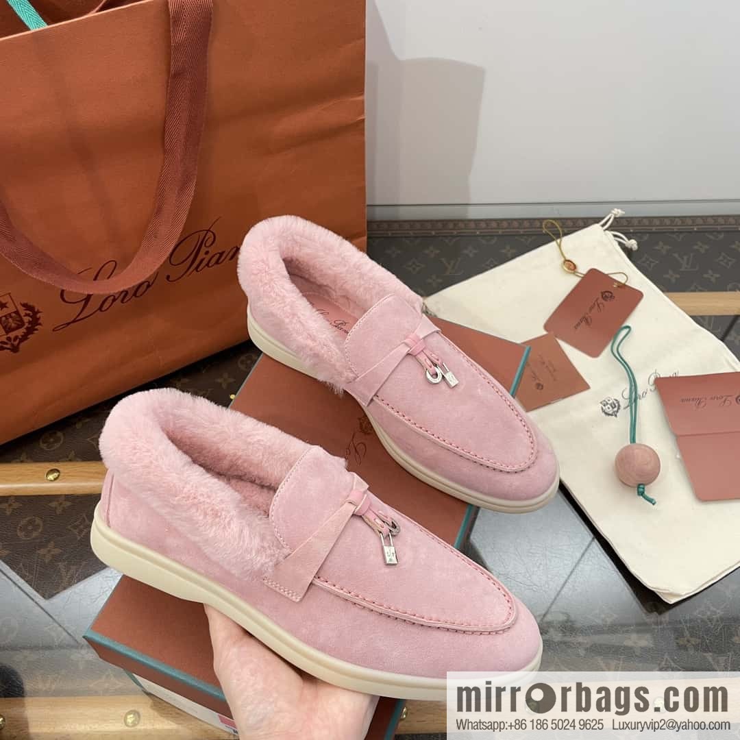 Loro Piana nutria fur fur shoes