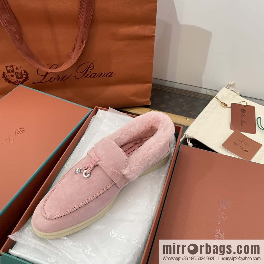 Loro Piana nutria fur fur shoes