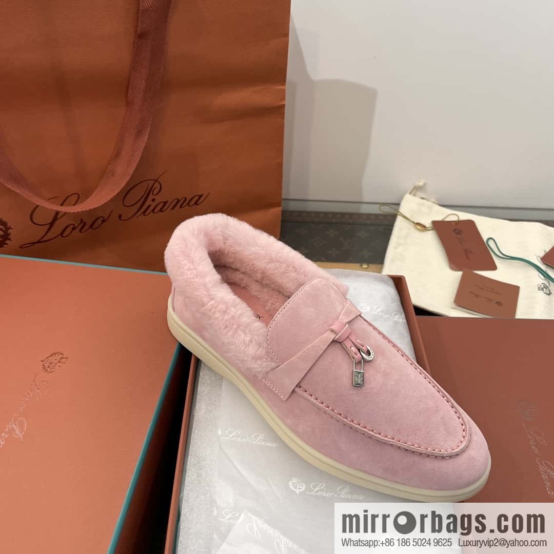 Loro Piana nutria fur fur shoes