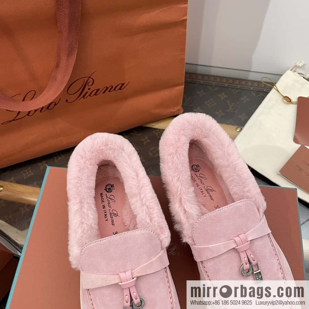 Loro Piana nutria fur fur shoes