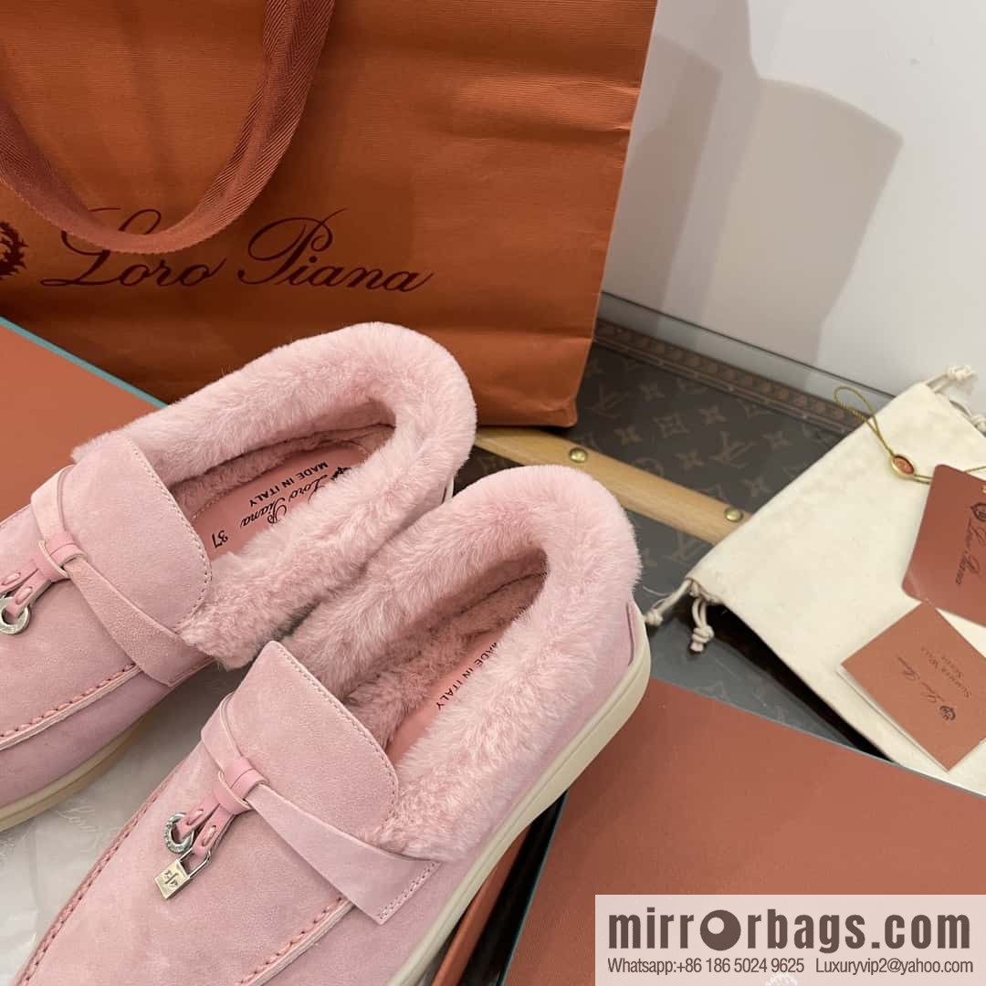 Loro Piana nutria fur fur shoes