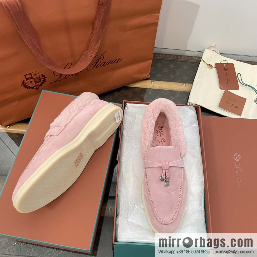 Loro Piana nutria fur fur shoes