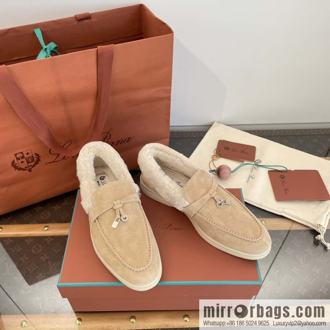 Loro Piana nutria fur fur shoes