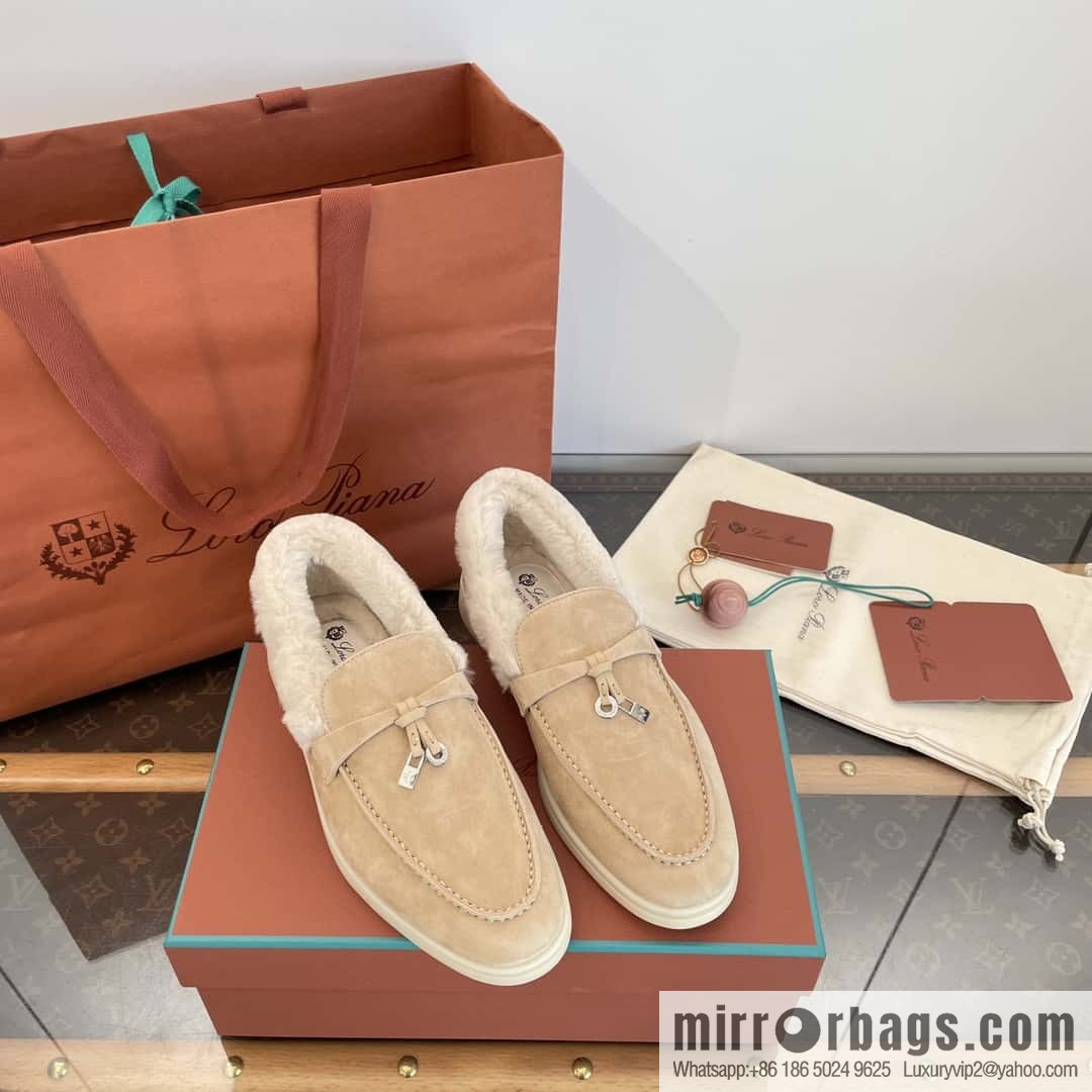 Loro Piana nutria fur fur shoes