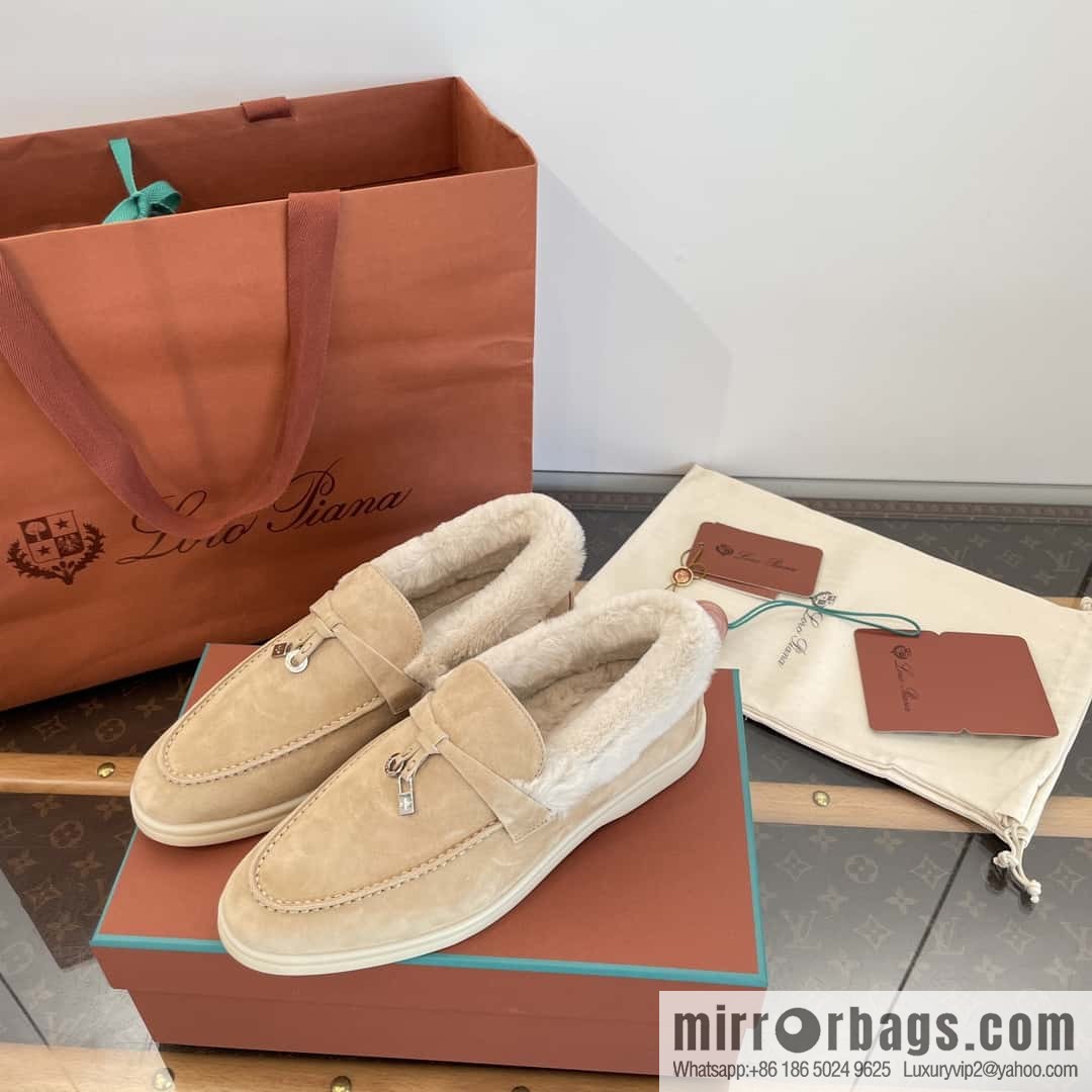 Loro Piana nutria fur fur shoes