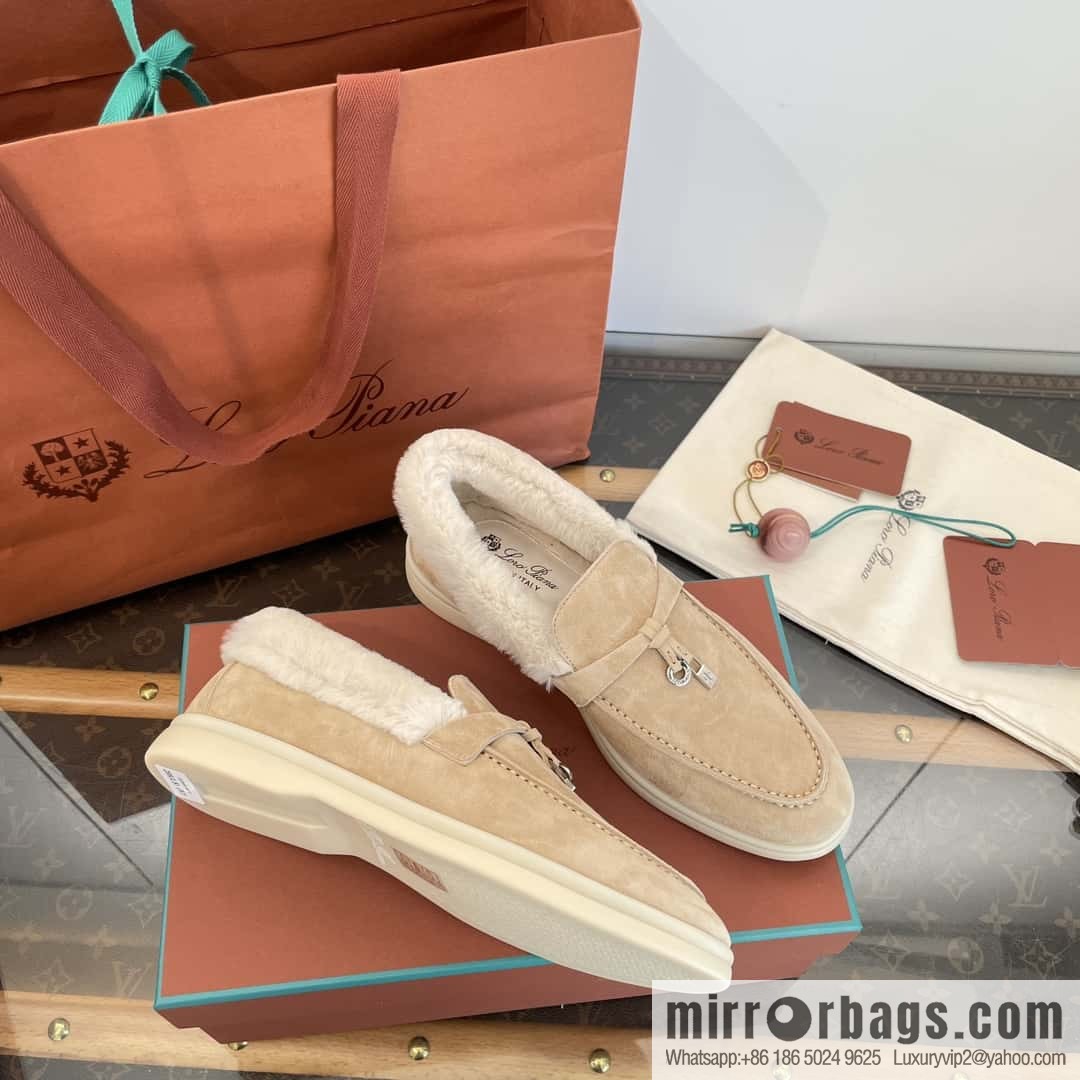 Loro Piana nutria fur fur shoes