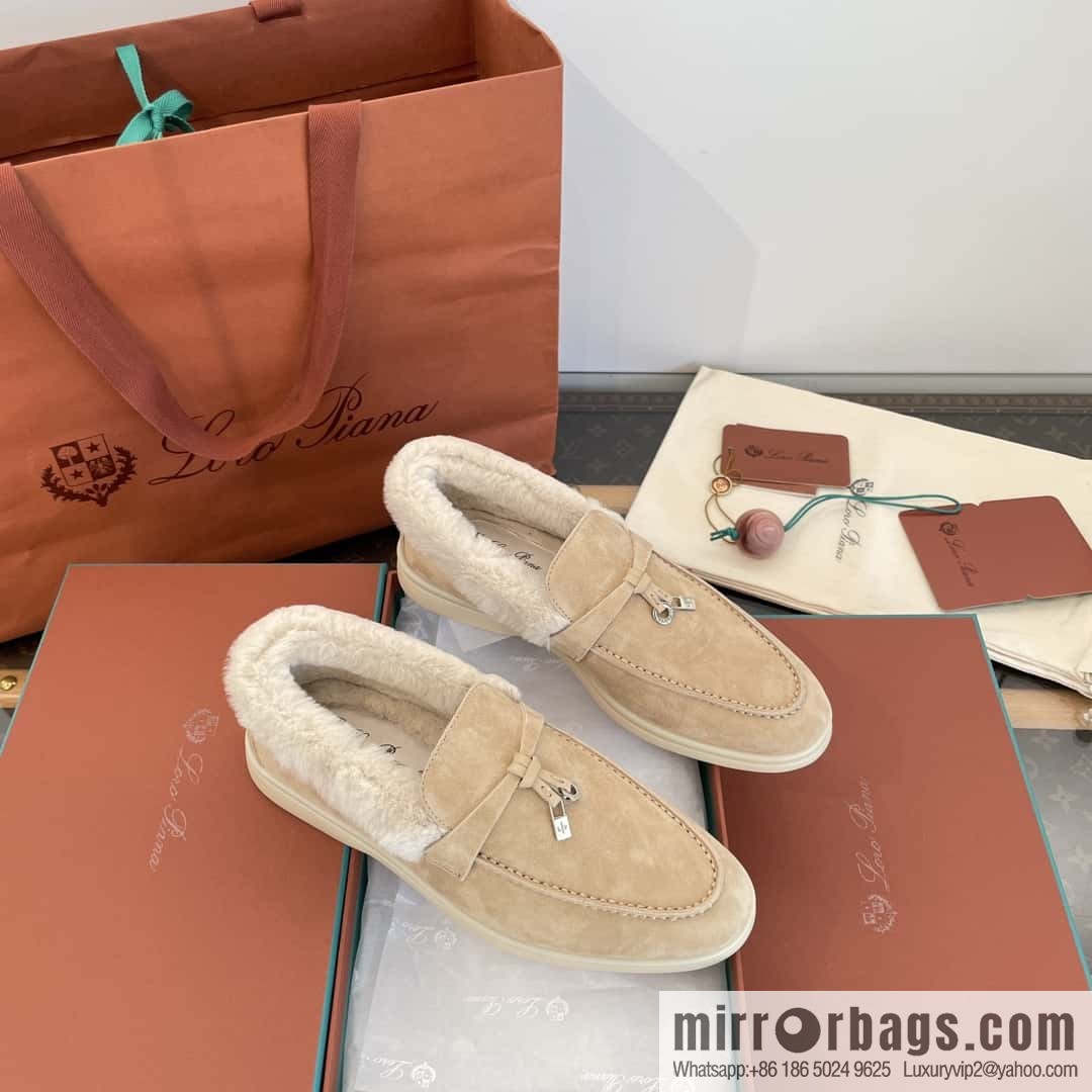 Loro Piana nutria fur fur shoes