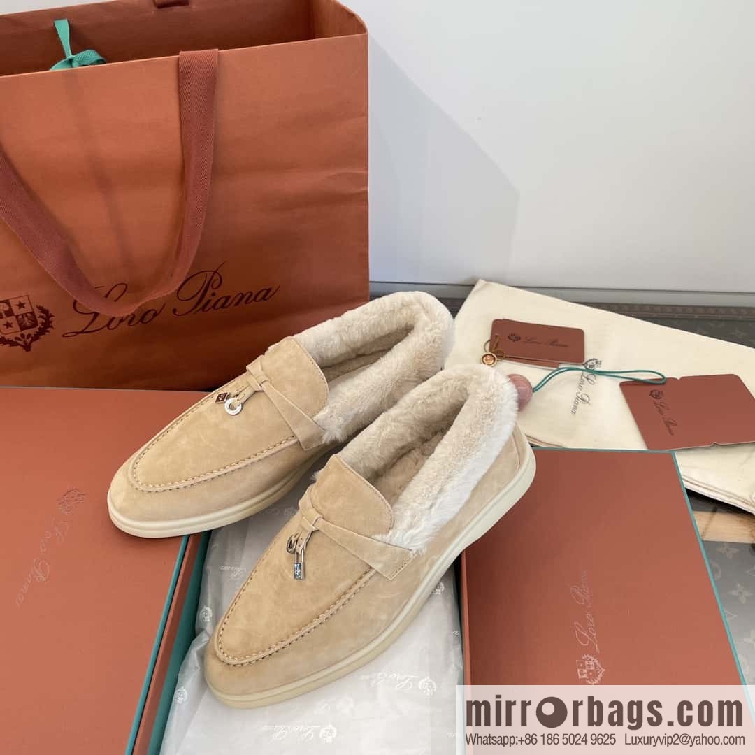 Loro Piana nutria fur fur shoes