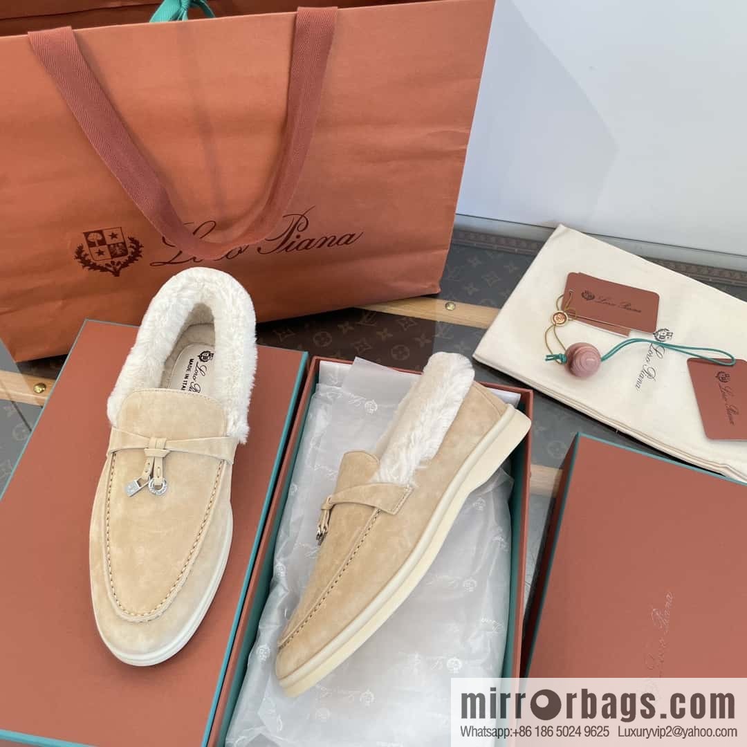 Loro Piana nutria fur fur shoes