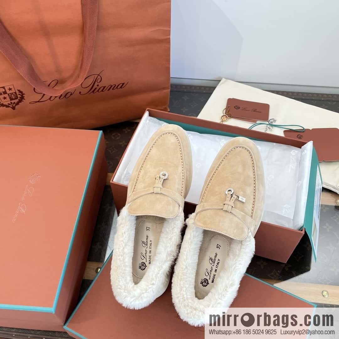 Loro Piana nutria fur fur shoes