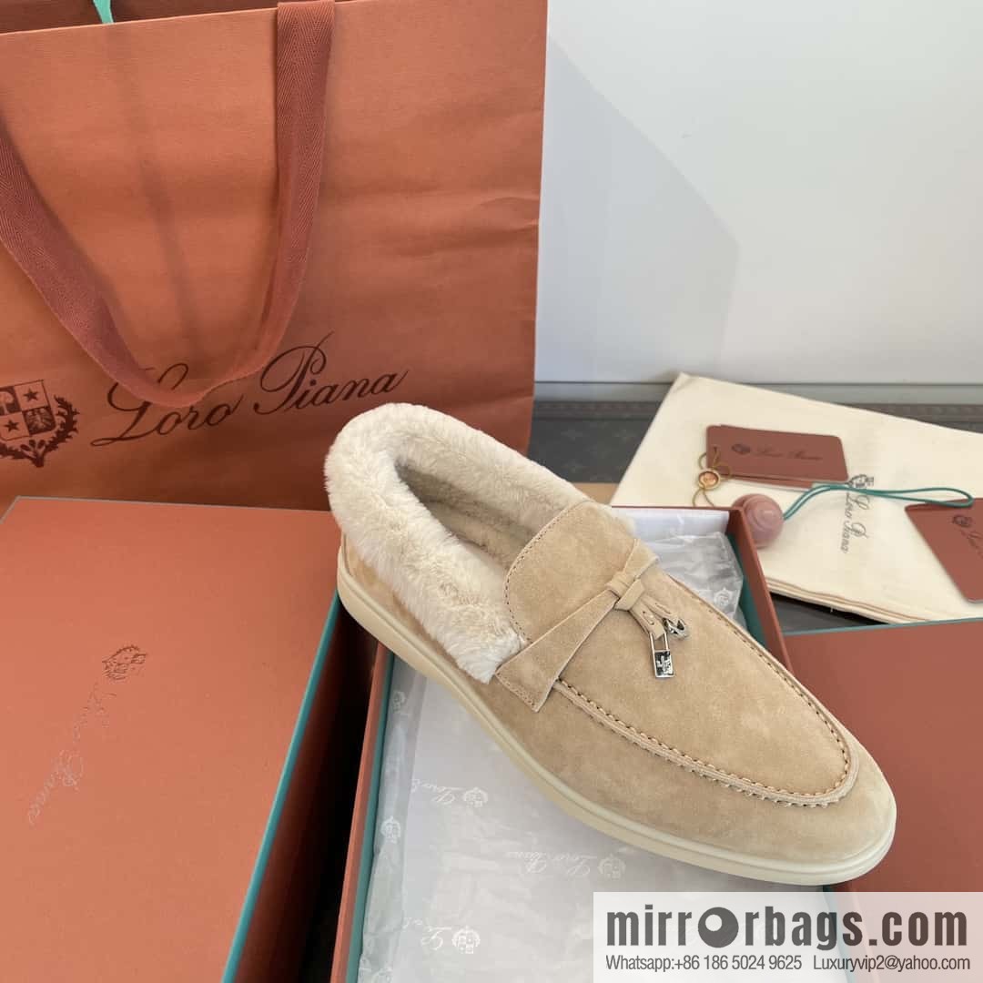 Loro Piana nutria fur fur shoes