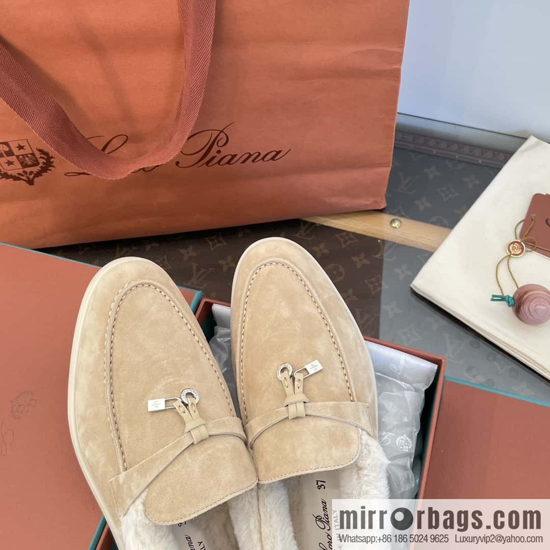 Loro Piana nutria fur fur shoes