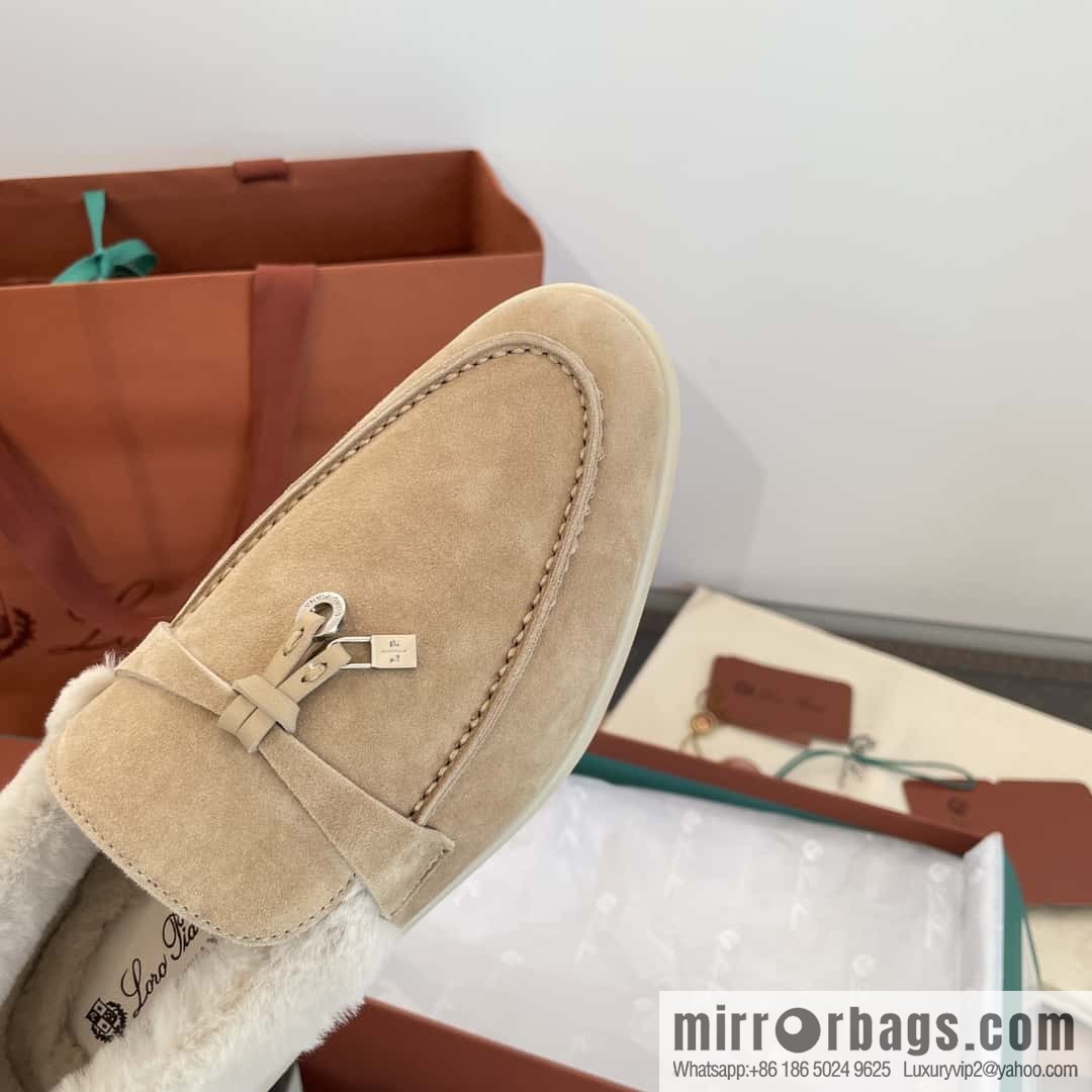 Loro Piana nutria fur fur shoes