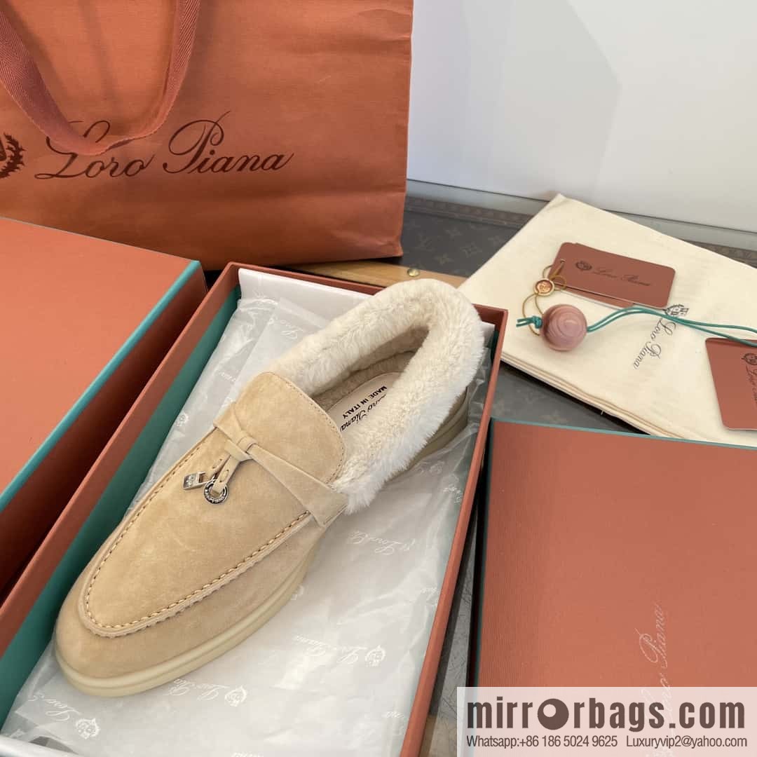 Loro Piana nutria fur fur shoes