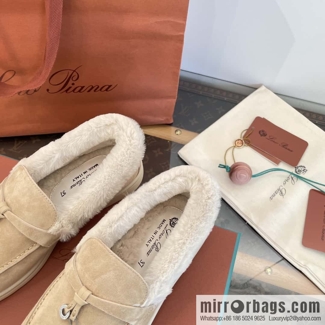 Loro Piana nutria fur fur shoes