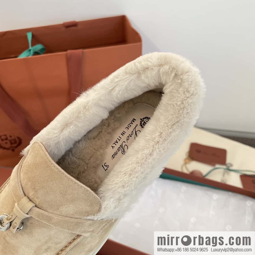 Loro Piana nutria fur fur shoes