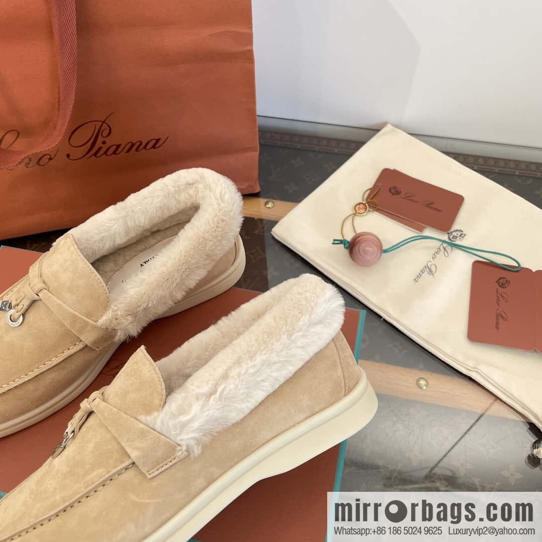 Loro Piana nutria fur fur shoes