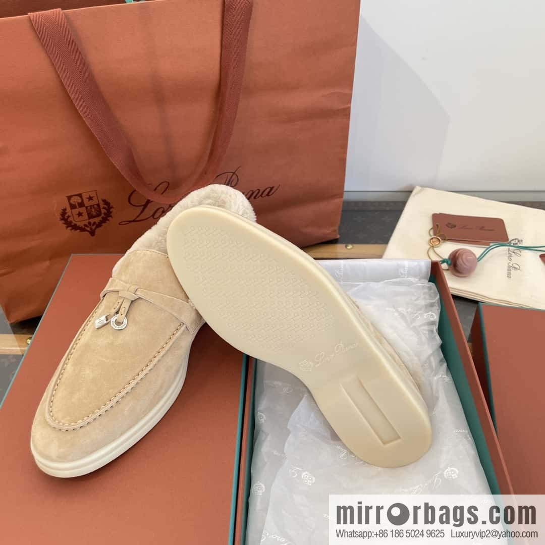 Loro Piana nutria fur fur shoes