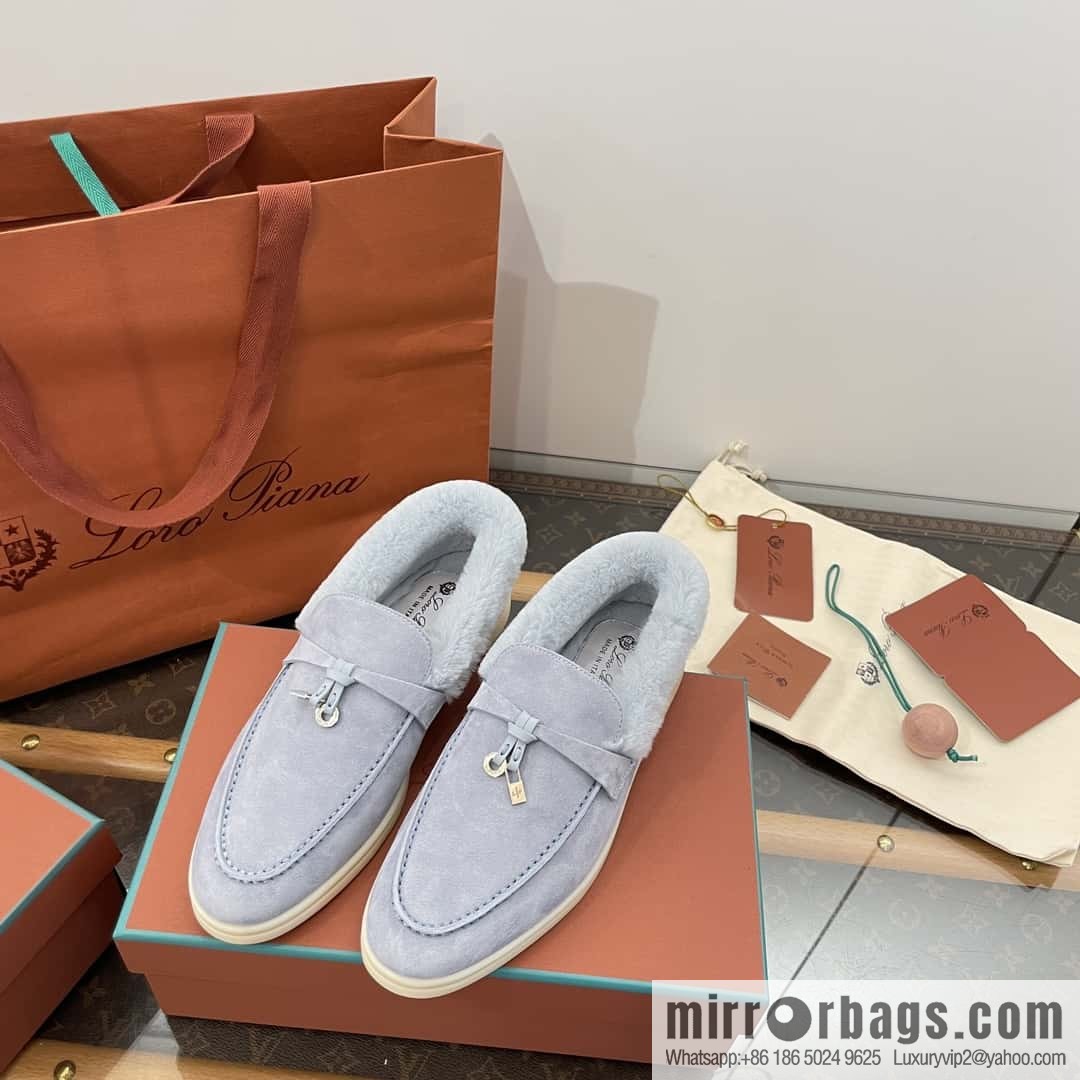 Loro Piana nutria fur fur shoes