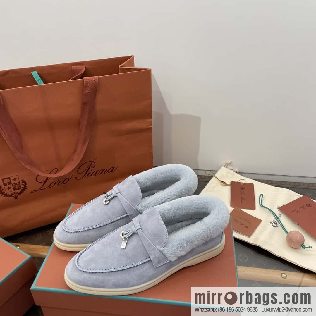Loro Piana nutria fur fur shoes