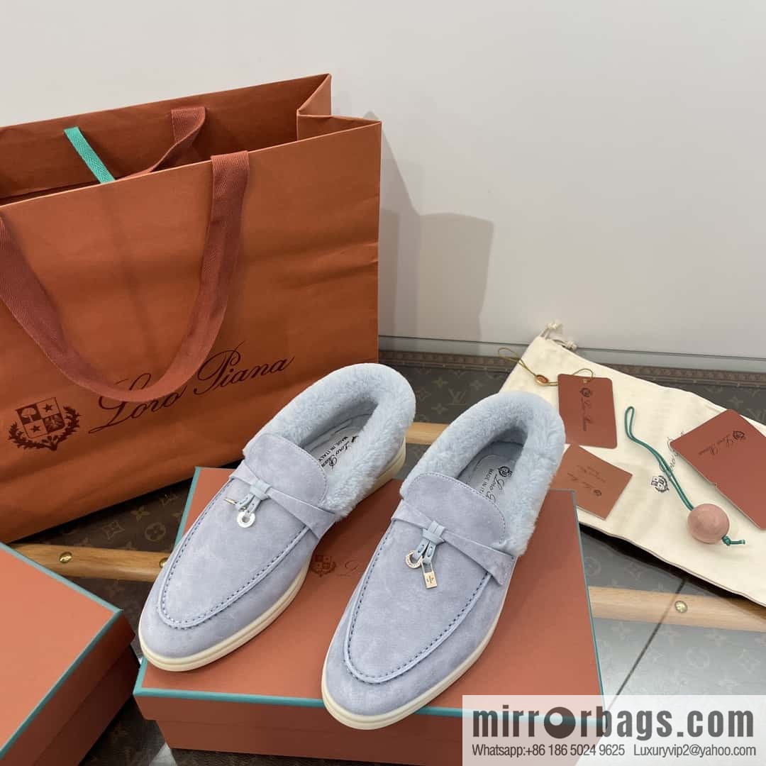 Loro Piana nutria fur fur shoes