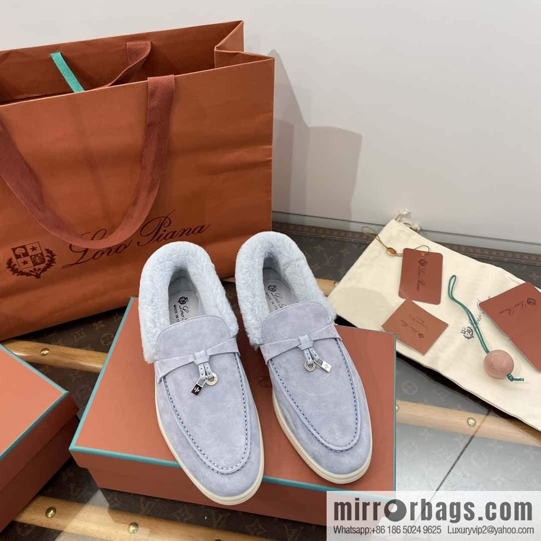 Loro Piana nutria fur fur shoes