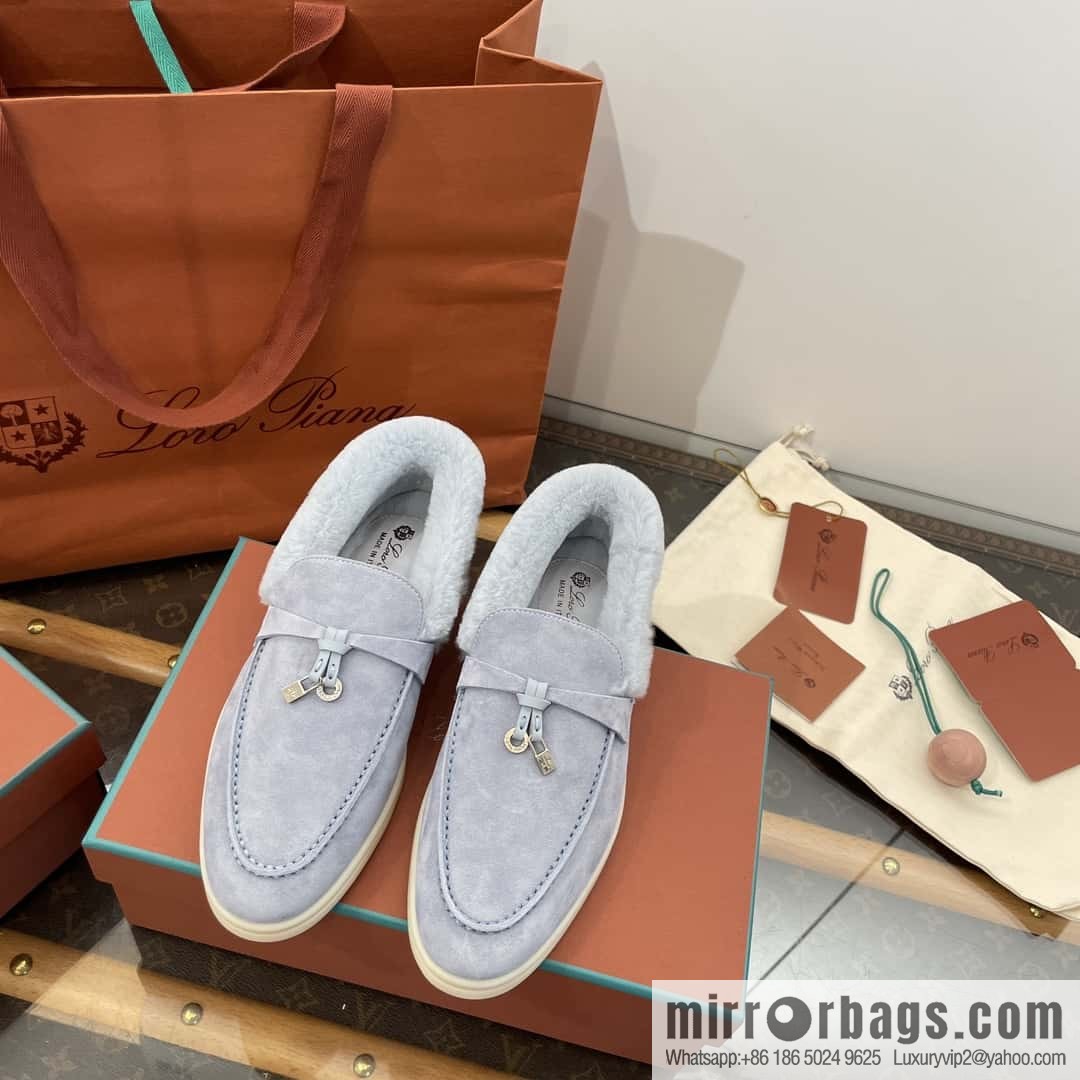 Loro Piana nutria fur fur shoes