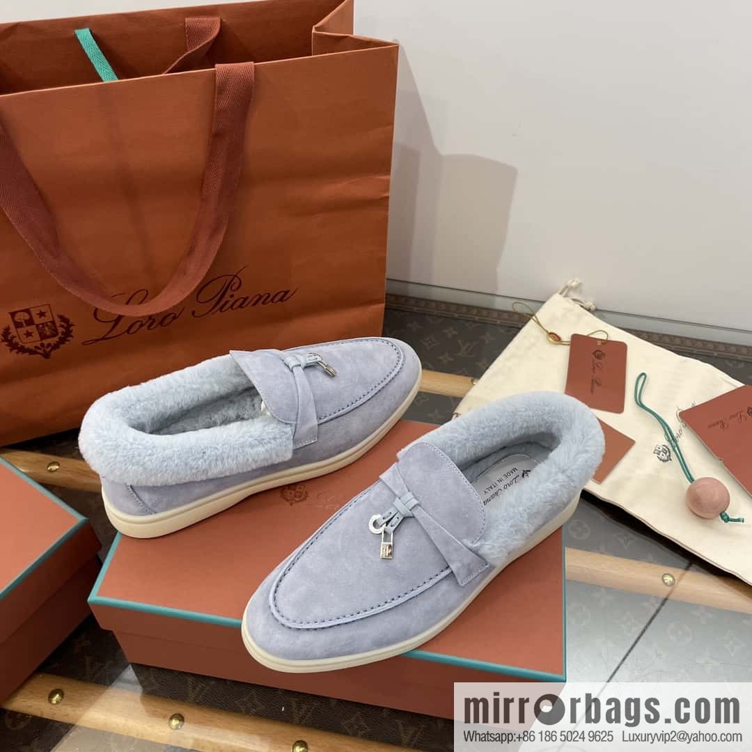 Loro Piana nutria fur fur shoes