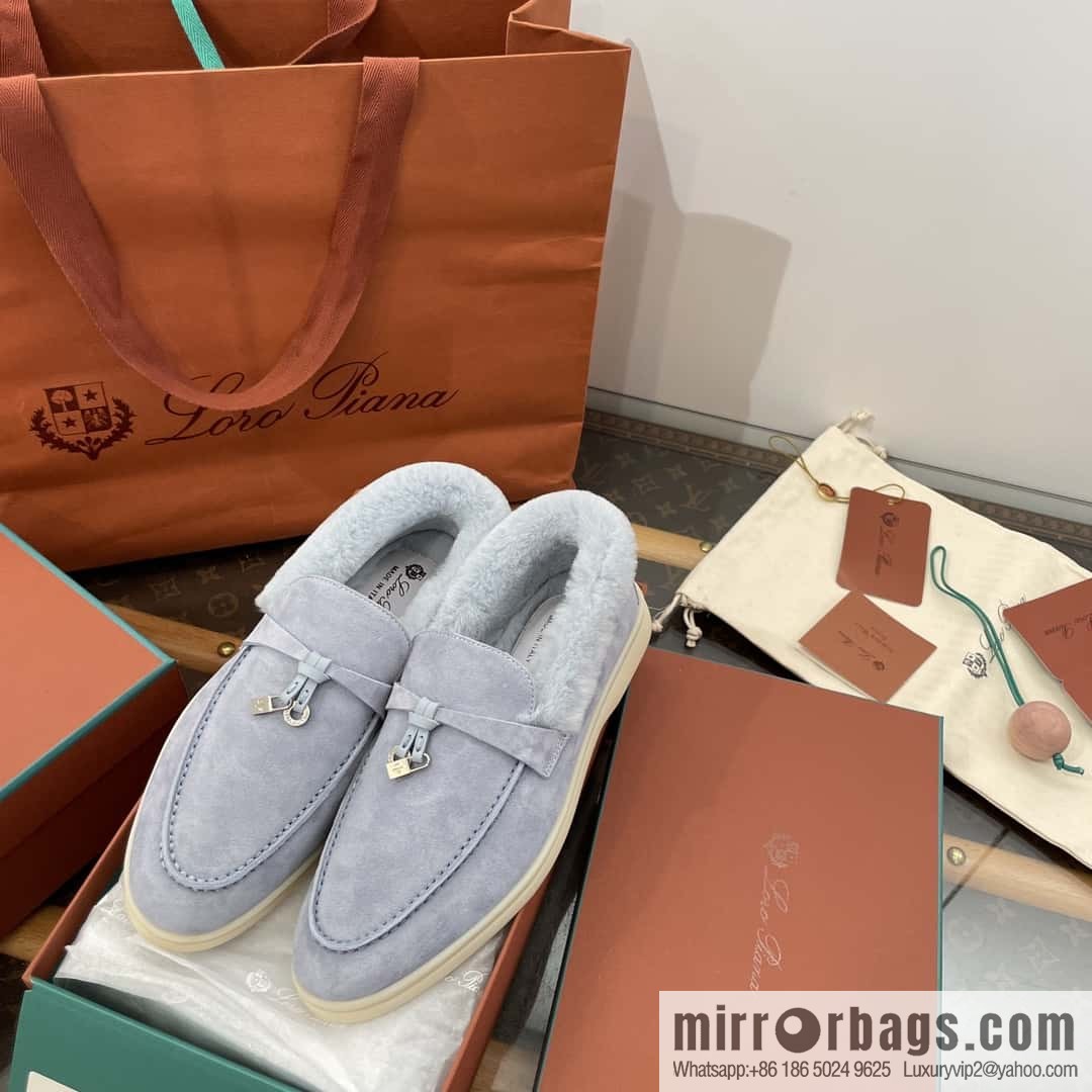 Loro Piana nutria fur fur shoes
