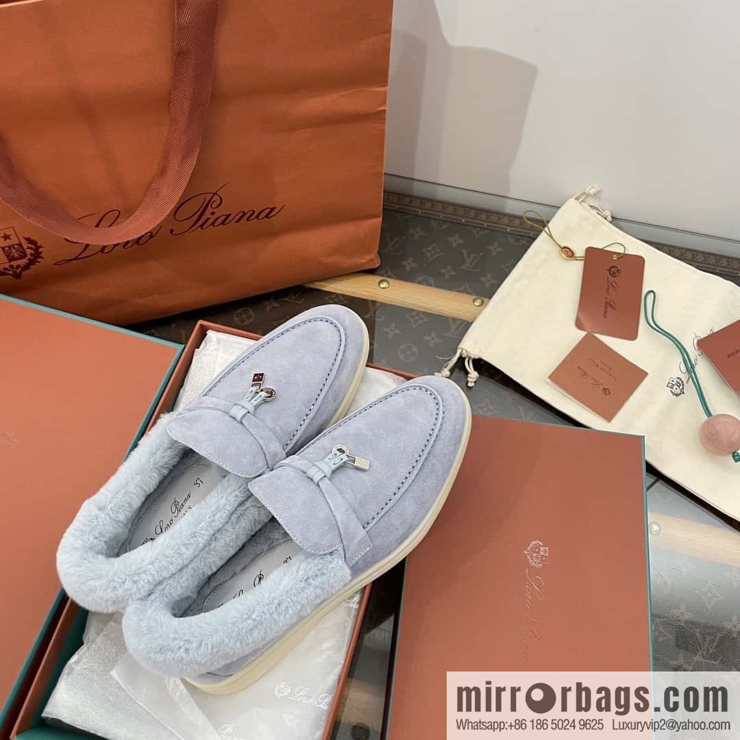 Loro Piana nutria fur fur shoes