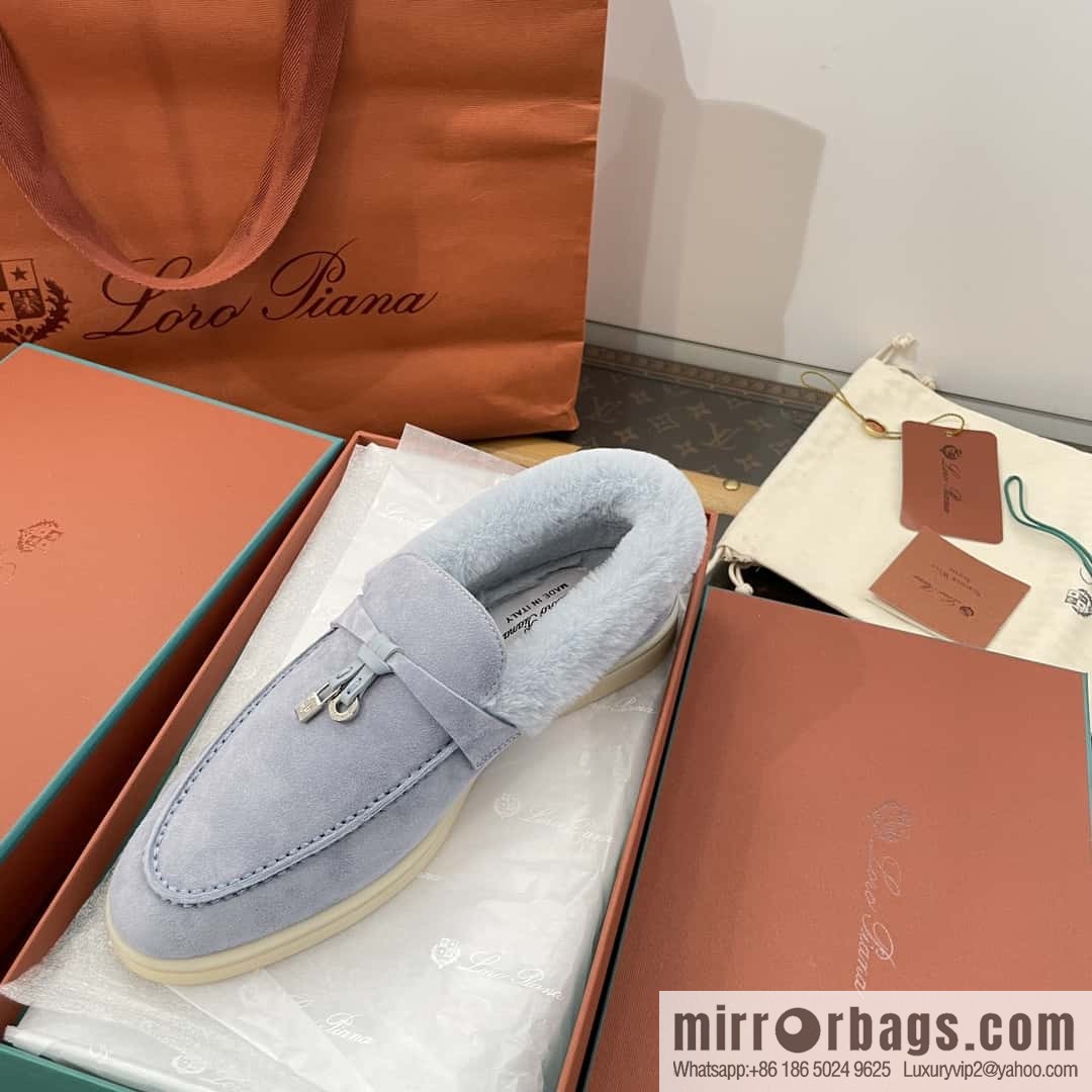 Loro Piana nutria fur fur shoes