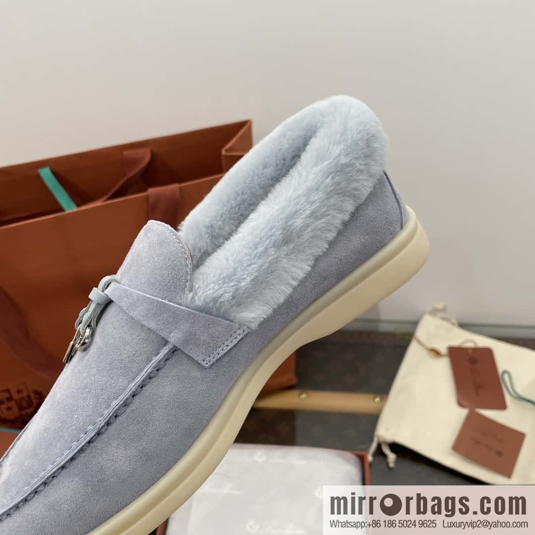 Loro Piana nutria fur fur shoes